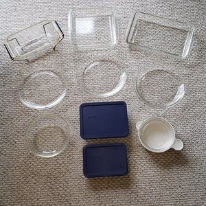 Vintage Lot of 10 PYREX/Corningware/Corelle Dishes